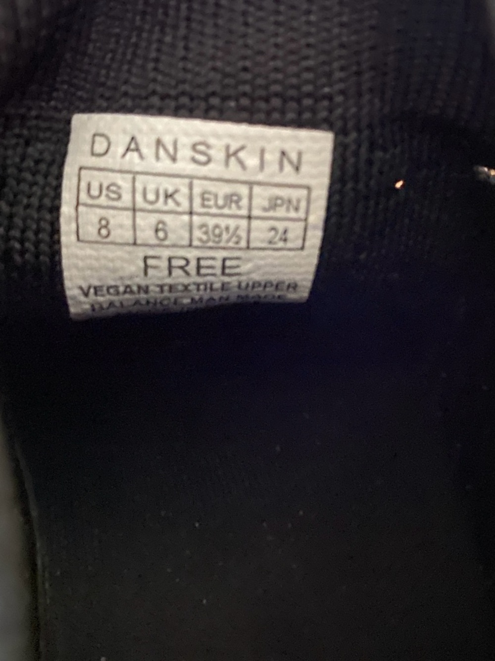 Danskin Black Slip-On Knit Sneakers with White Midsole - Picture 7 of 7